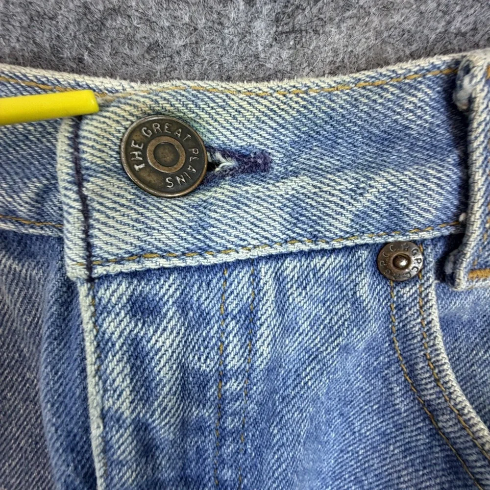 Vintage The Great Plains Clothing Co Mini Jean Skirt Womens 7 Blue Denim School